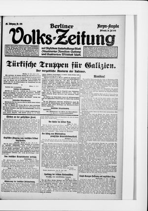 Berliner Volkszeitung vom 26.07.1916