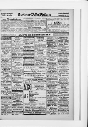 Berliner Volkszeitung vom 29.07.1916