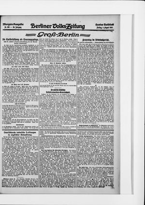 Berliner Volkszeitung on Aug 4, 1916