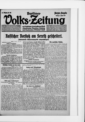 Berliner Volkszeitung vom 06.08.1916