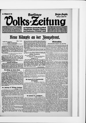 Berliner Volkszeitung vom 08.08.1916