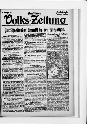 Berliner Volkszeitung vom 12.08.1916
