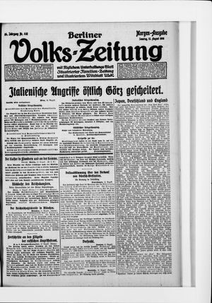 Berliner Volkszeitung vom 13.08.1916