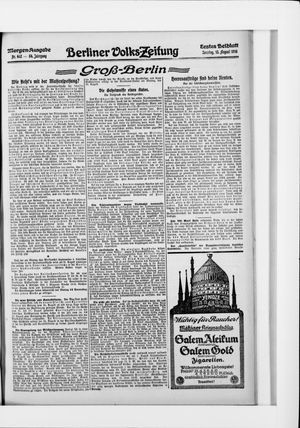 Berliner Volkszeitung vom 13.08.1916