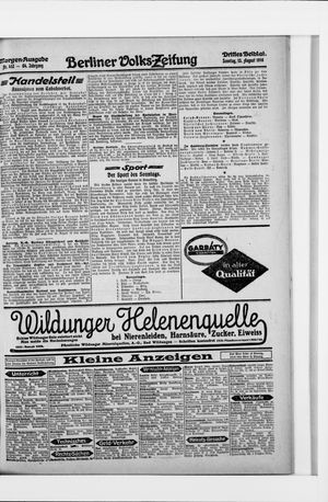 Berliner Volkszeitung vom 13.08.1916