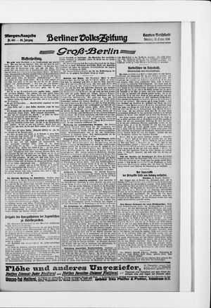 Berliner Volkszeitung on Aug 29, 1916