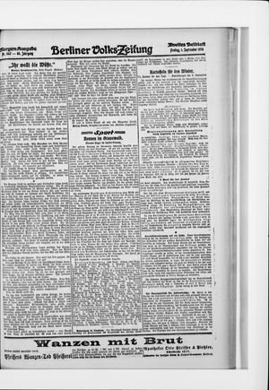 Berliner Volkszeitung vom 01.09.1916