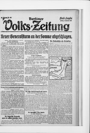 Berliner Volkszeitung vom 04.09.1916