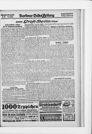 Berliner Volkszeitung vom 05.09.1916