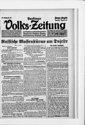 Berliner Volkszeitung vom 07.09.1916