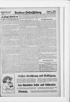 Berliner Volkszeitung on Sep 10, 1916