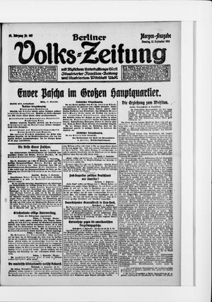 Berliner Volkszeitung vom 12.09.1916