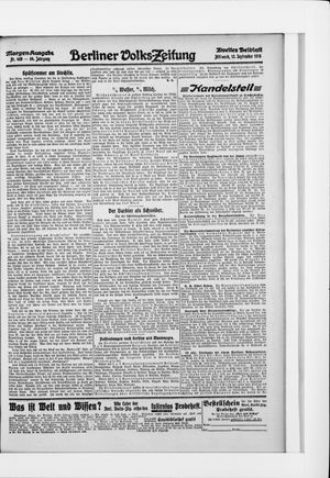 Berliner Volkszeitung vom 13.09.1916