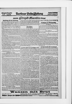 Berliner Volkszeitung vom 16.09.1916