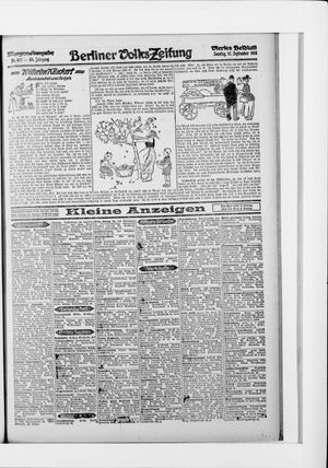 Berliner Volkszeitung vom 17.09.1916
