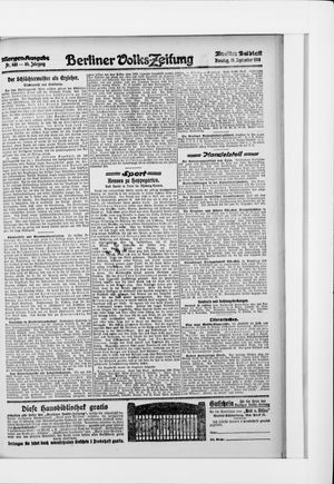 Berliner Volkszeitung vom 19.09.1916