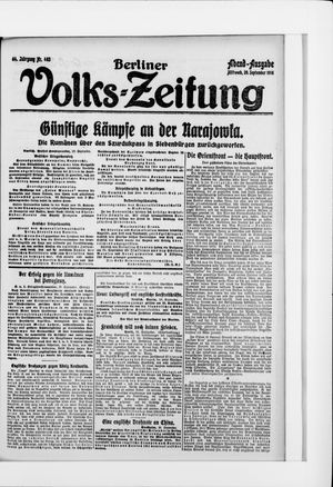 Berliner Volkszeitung vom 20.09.1916