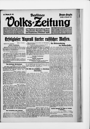 Berliner Volkszeitung vom 22.09.1916