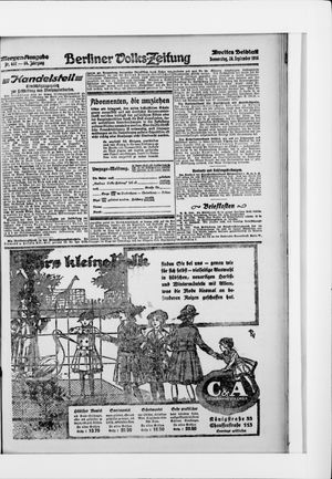 Berliner Volkszeitung vom 28.09.1916
