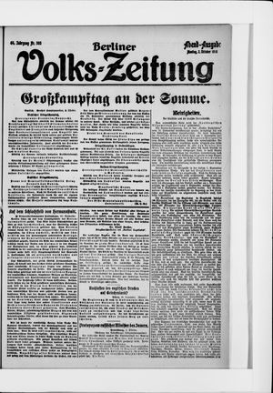 Berliner Volkszeitung vom 02.10.1916
