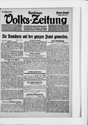 Berliner Volkszeitung vom 08.10.1916
