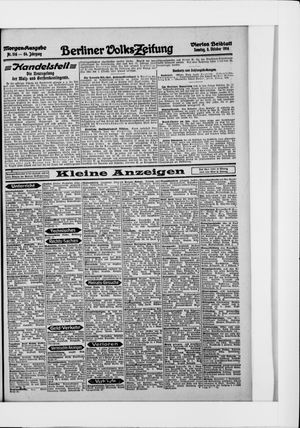 Berliner Volkszeitung vom 08.10.1916