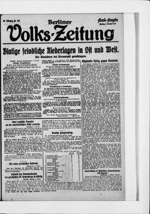Berliner Volkszeitung vom 09.10.1916
