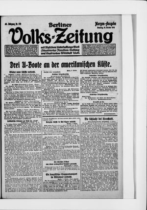 Berliner Volkszeitung vom 10.10.1916