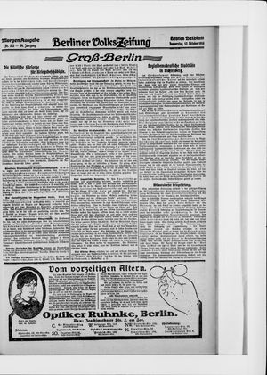 Berliner Volkszeitung vom 12.10.1916