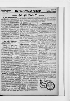Berliner Volkszeitung vom 14.10.1916