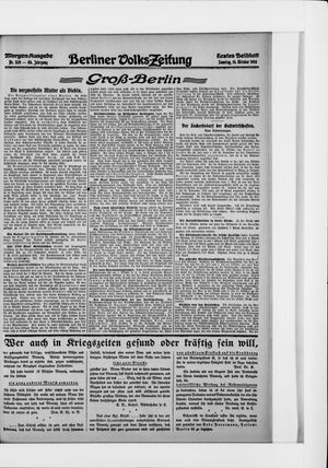 Berliner Volkszeitung vom 15.10.1916