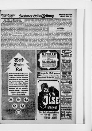 Berliner Volkszeitung vom 15.10.1916
