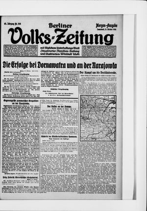 Berliner Volkszeitung on Oct 21, 1916