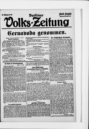 Berliner Volkszeitung vom 25.10.1916
