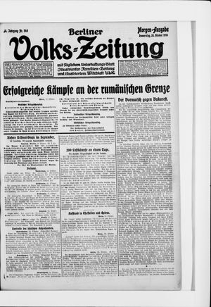 Berliner Volkszeitung vom 26.10.1916