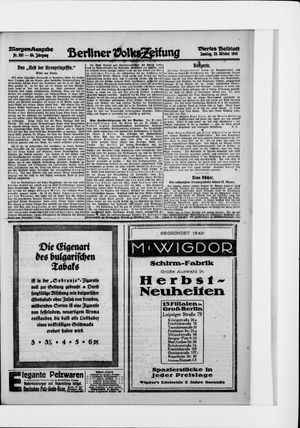 Berliner Volkszeitung vom 29.10.1916