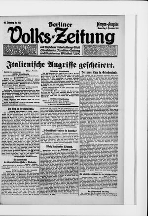 Berliner Volkszeitung vom 02.11.1916