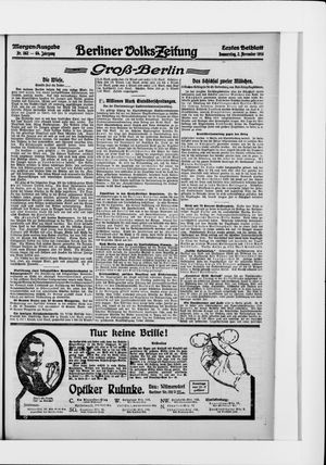 Berliner Volkszeitung vom 02.11.1916