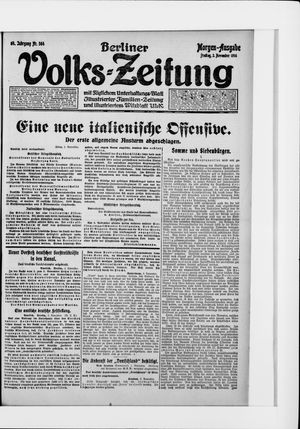 Berliner Volkszeitung vom 03.11.1916