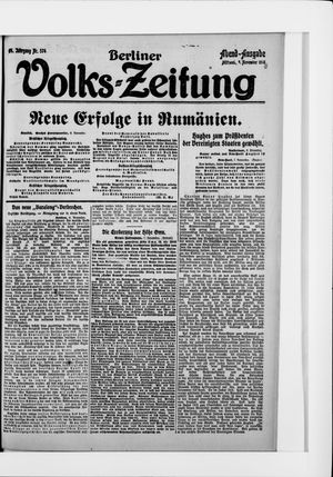 Berliner Volkszeitung vom 08.11.1916