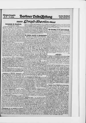 Berliner Volkszeitung vom 10.11.1916