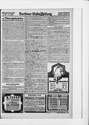 Berliner Volkszeitung vom 11.11.1916
