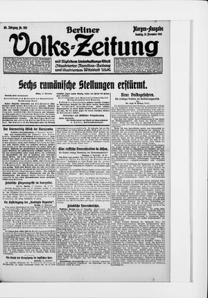 Berliner Volkszeitung vom 12.11.1916