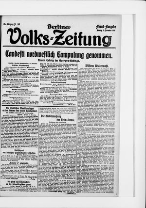 Berliner Volkszeitung on Nov 13, 1916