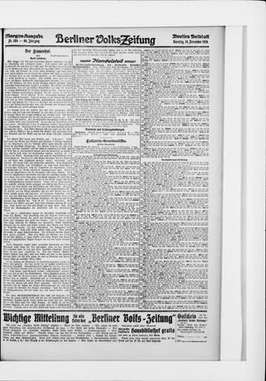 Berliner Volkszeitung vom 14.11.1916
