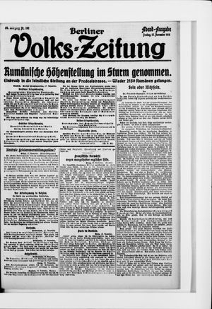 Berliner Volkszeitung vom 17.11.1916