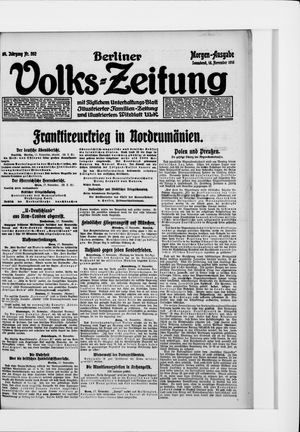 Berliner Volkszeitung vom 18.11.1916