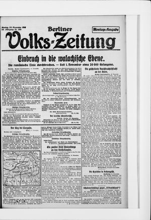 Berliner Volkszeitung vom 20.11.1916