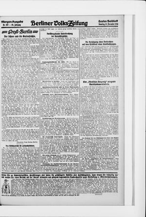 Berliner Volkszeitung vom 21.11.1916
