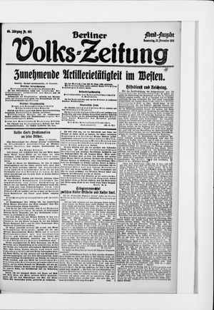 Berliner Volkszeitung vom 23.11.1916